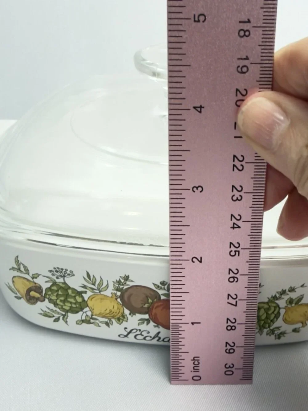 Corning Ware Vintage Spice of Life L’Echalote Casserole Dish w/ Pyrex Lid 1 Qt